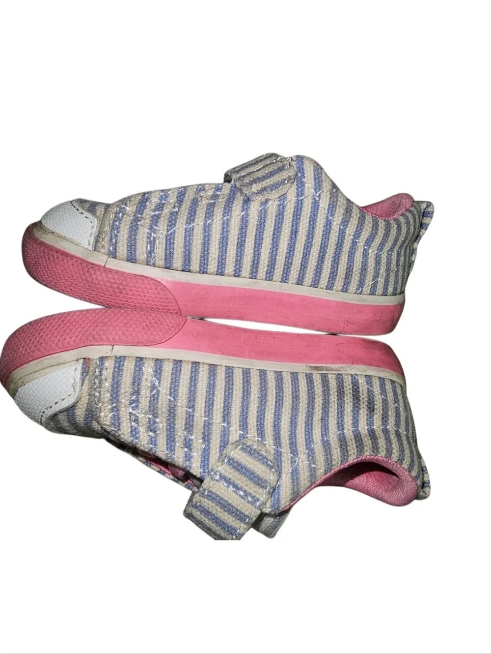 See Kai Run Kids Pink & Blue Striped Slip-On Sandal Sneakers